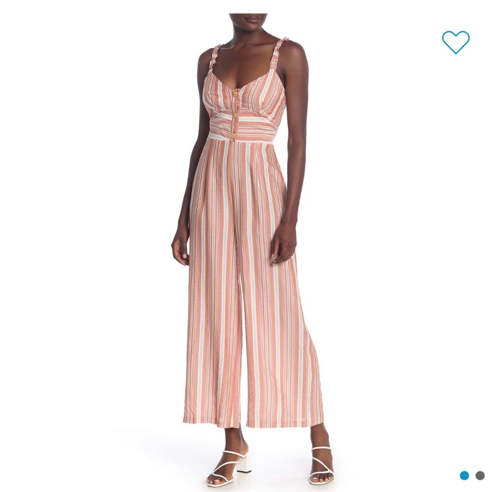 NWT Lush Striped Jumpsuit